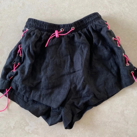 LF Pants - LF Bungee Lace Up Shorts